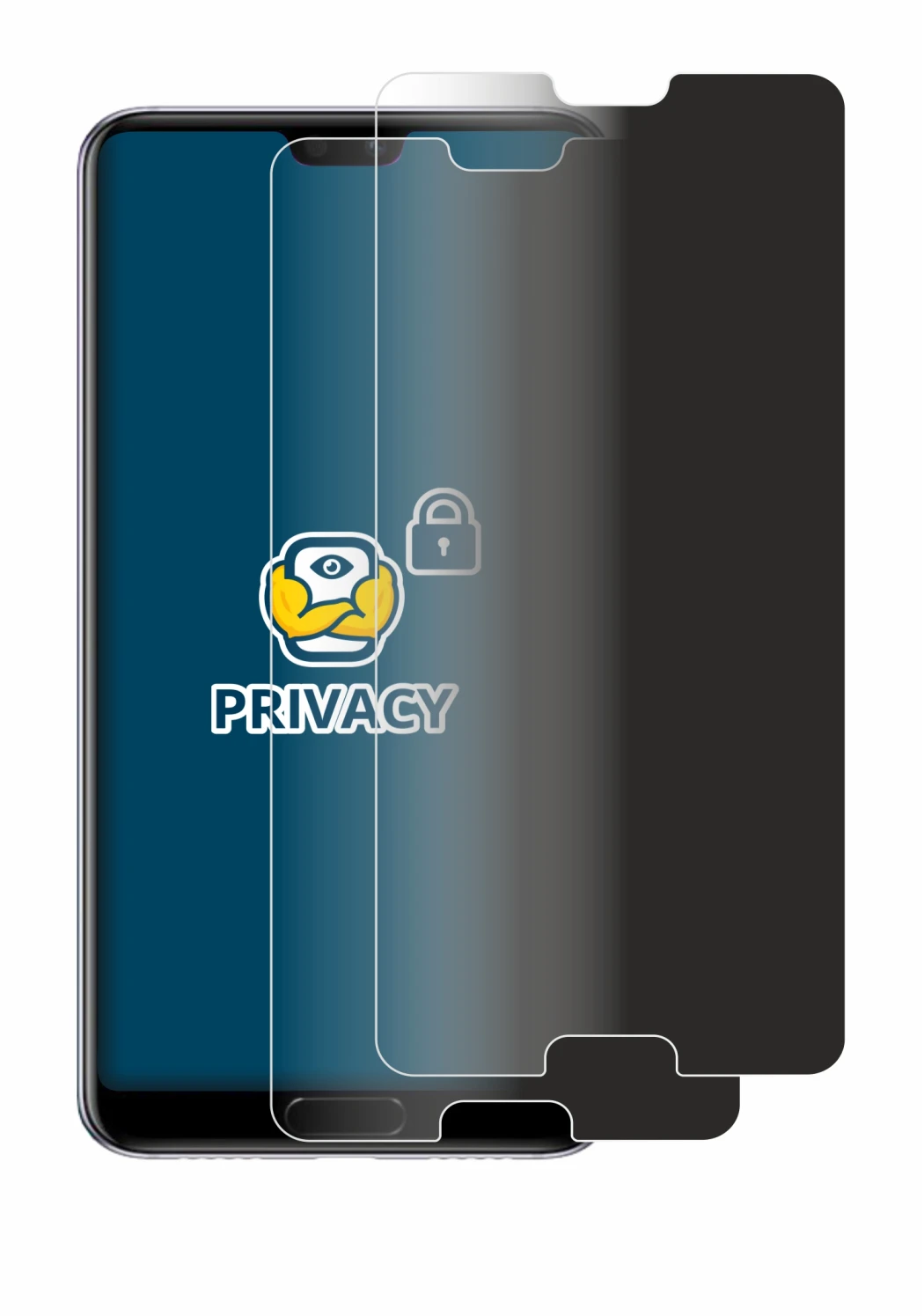 Imagen del dispositivo Huawei P20 Plus con una amplia variedad de protectores de pantalla.