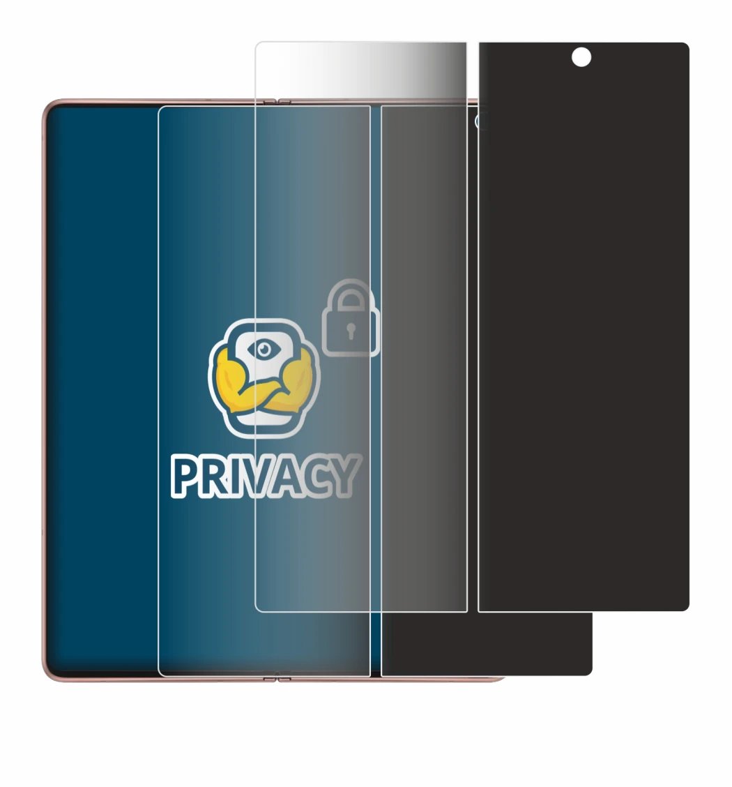 Imagen del dispositivo Samsung Galaxy Z Fold 2 5G (Pantalla interior) con una amplia variedad de protectores de pantalla.