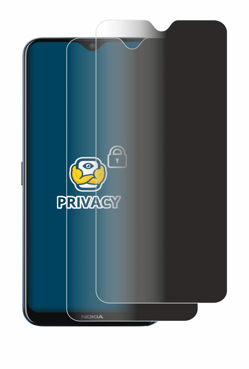 Imagen del dispositivo Nokia G50 con una amplia variedad de protectores de pantalla.