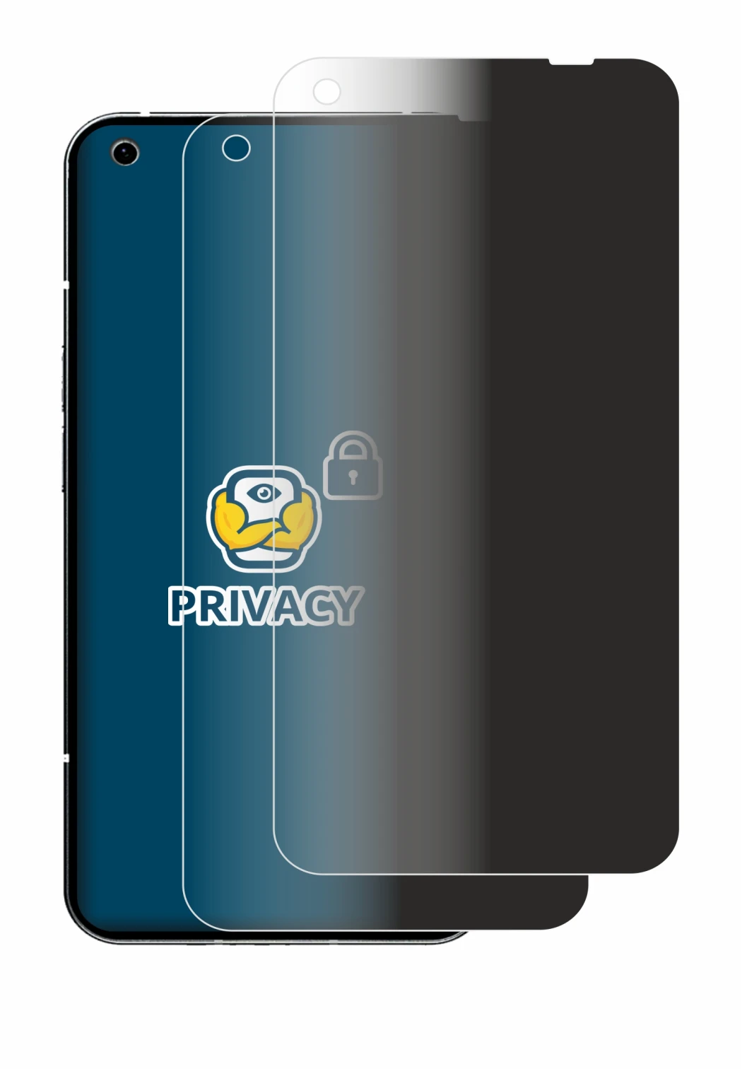 Imagen del dispositivo Nothing Phone (1) con una amplia variedad de protectores de pantalla.
