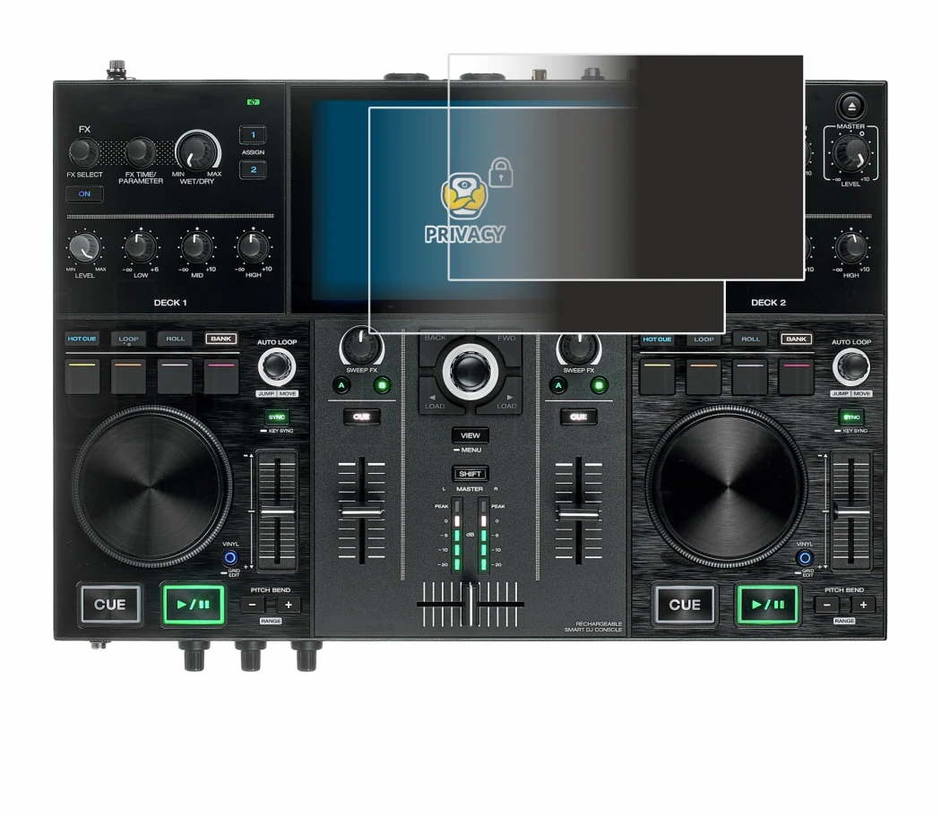 Imagen del dispositivo Denon DJ Prime Go con una amplia variedad de protectores de pantalla.