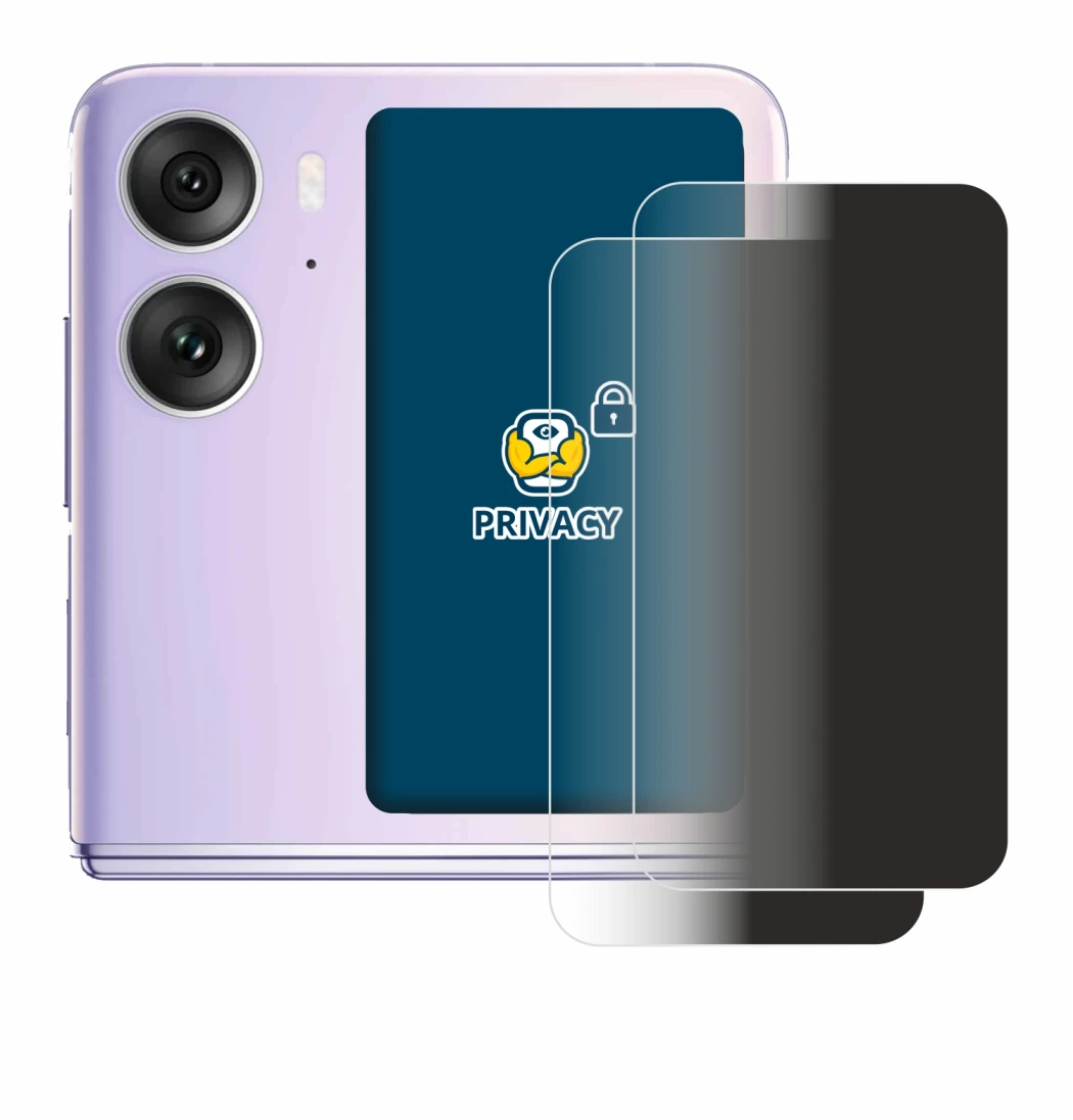 Imagen del dispositivo Oppo Find N2 Flip (Pantalla trasera) con una amplia variedad de protectores de pantalla.