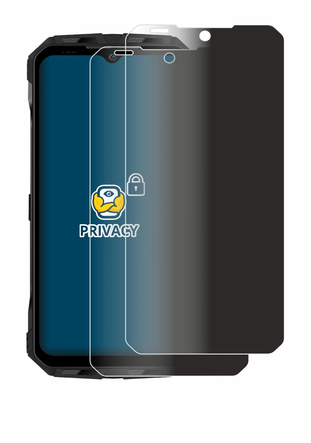 Imagen del dispositivo Doogee V30 con una amplia variedad de protectores de pantalla.