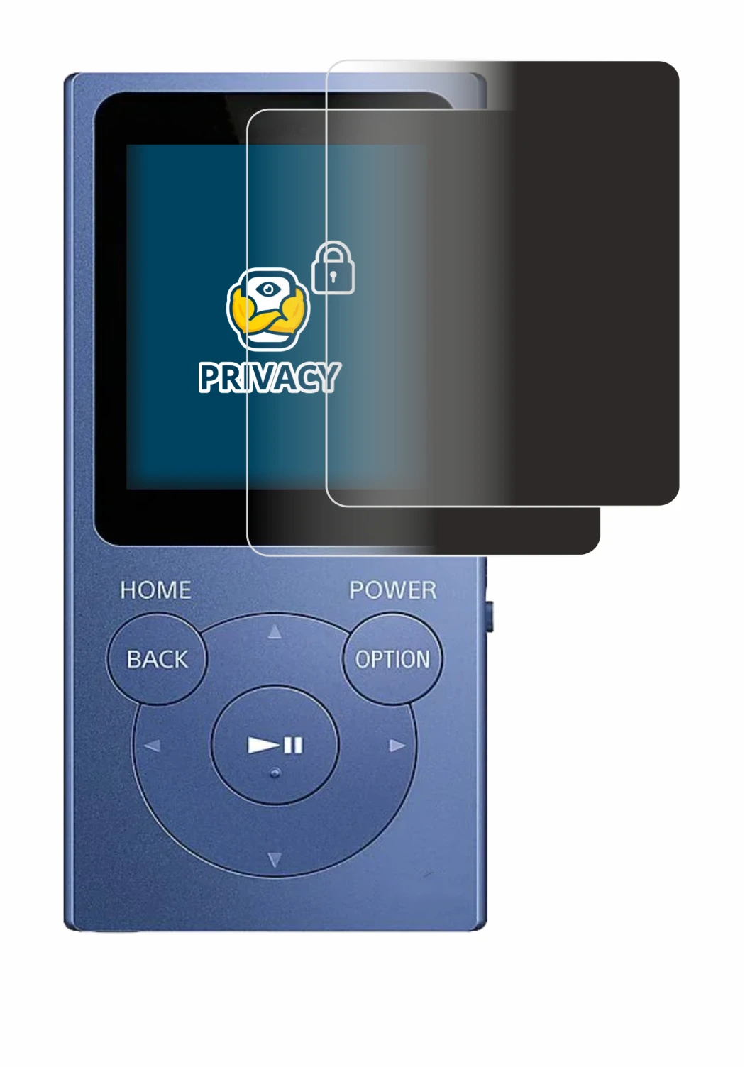 Imagen del dispositivo Sony Walkman NW-E394 con una amplia variedad de protectores de pantalla.