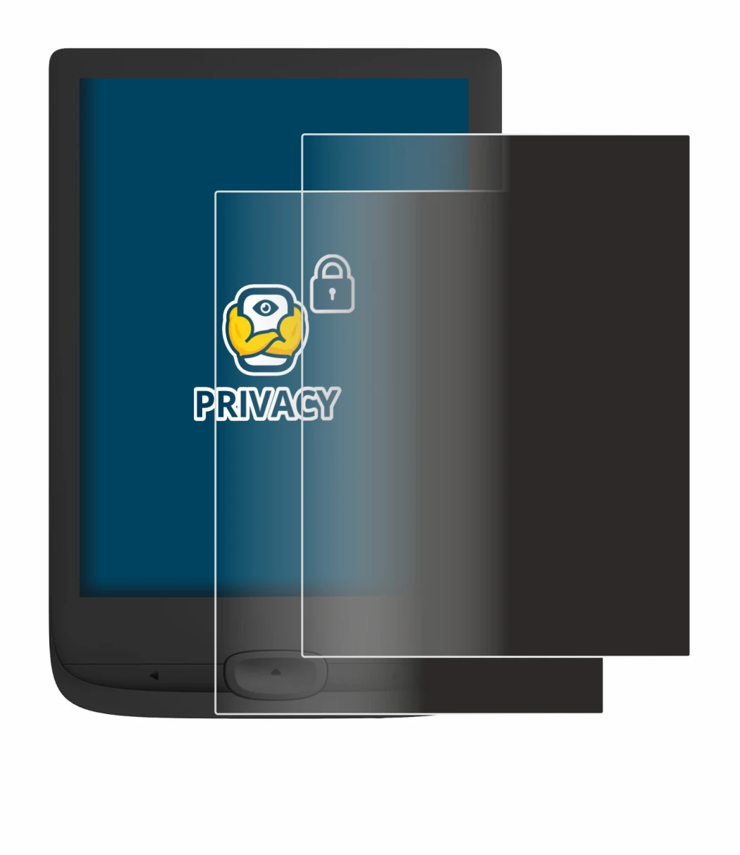 Imagen del dispositivo PocketBook Basic Lux 4 con una amplia variedad de protectores de pantalla.