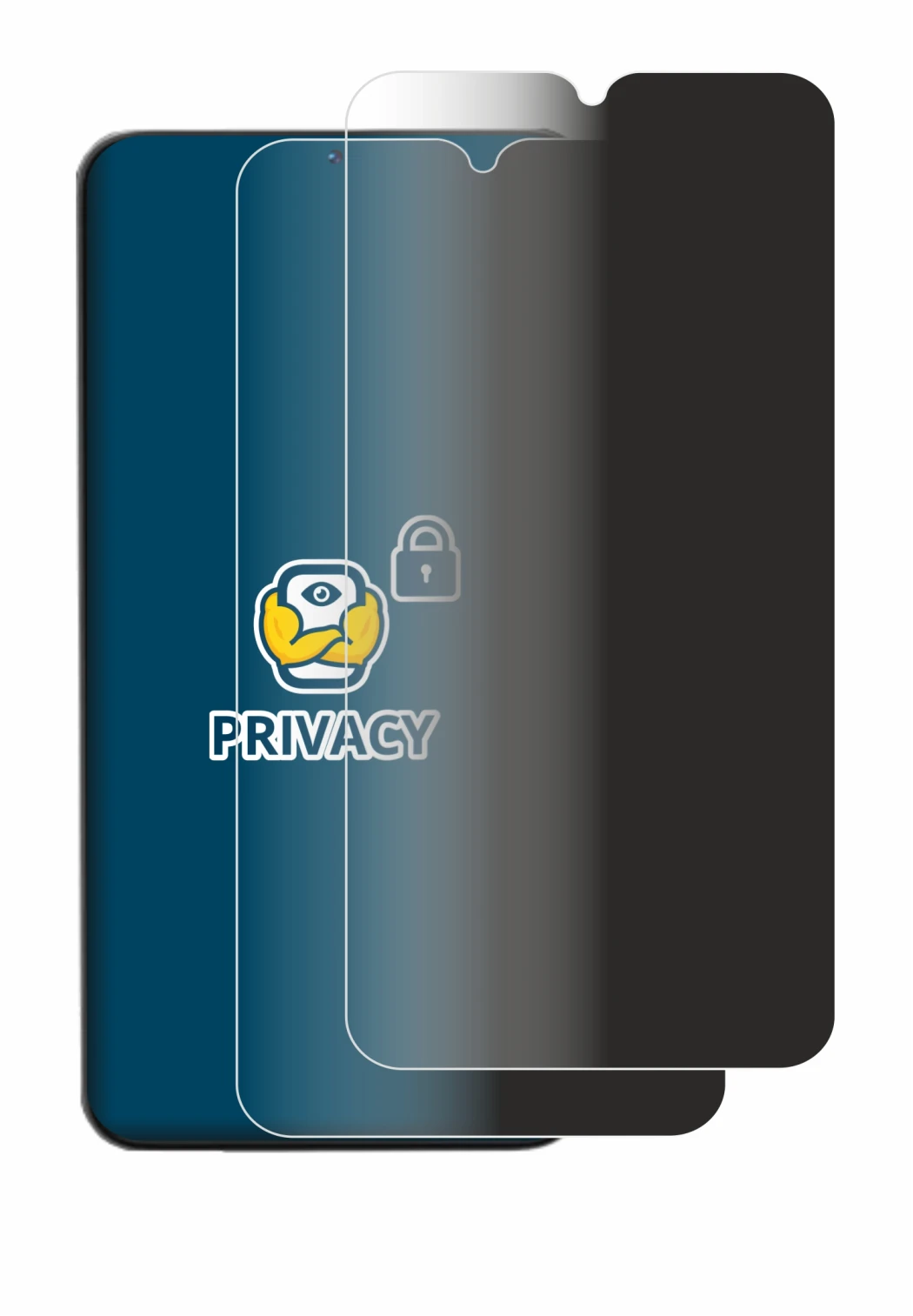 Imagen del dispositivo Doogee N55 con una amplia variedad de protectores de pantalla.