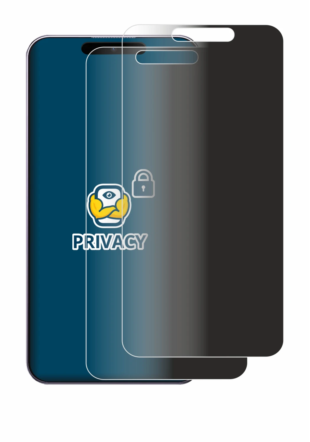 Imagen del dispositivo Oukitel P1 con una amplia variedad de protectores de pantalla.