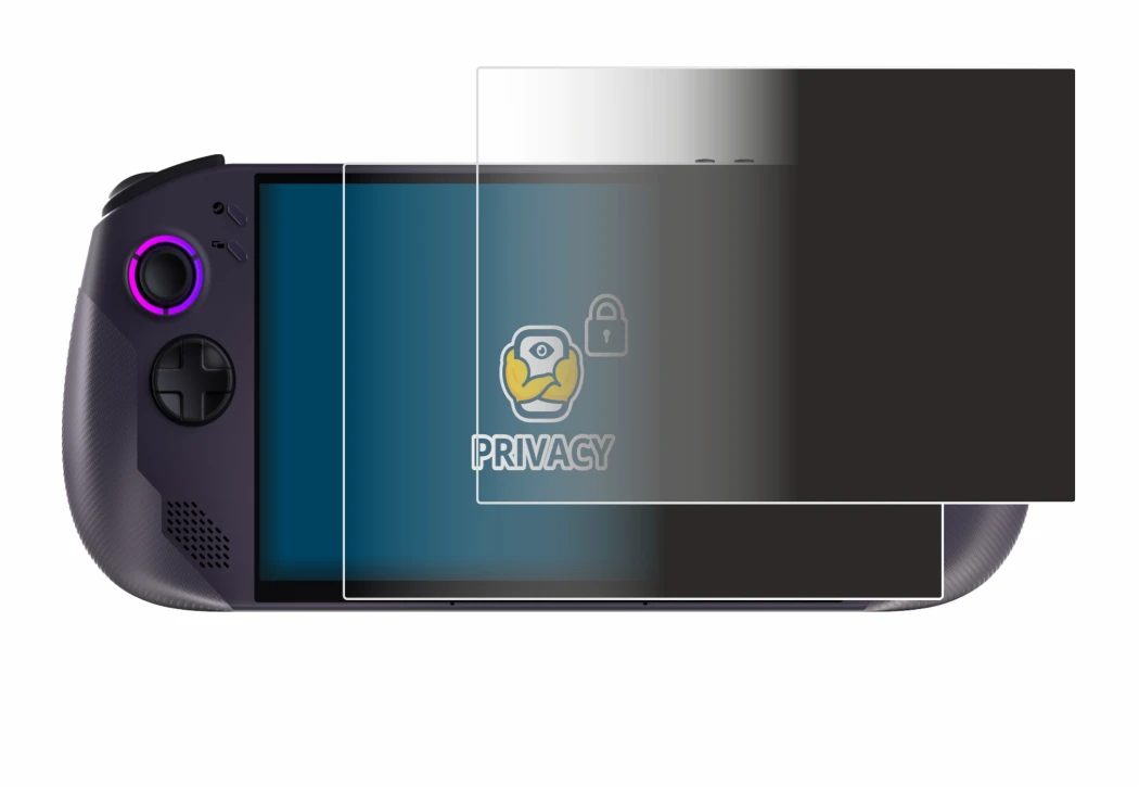 Imagen del dispositivo Lenovo Legion Go S con una amplia variedad de protectores de pantalla.