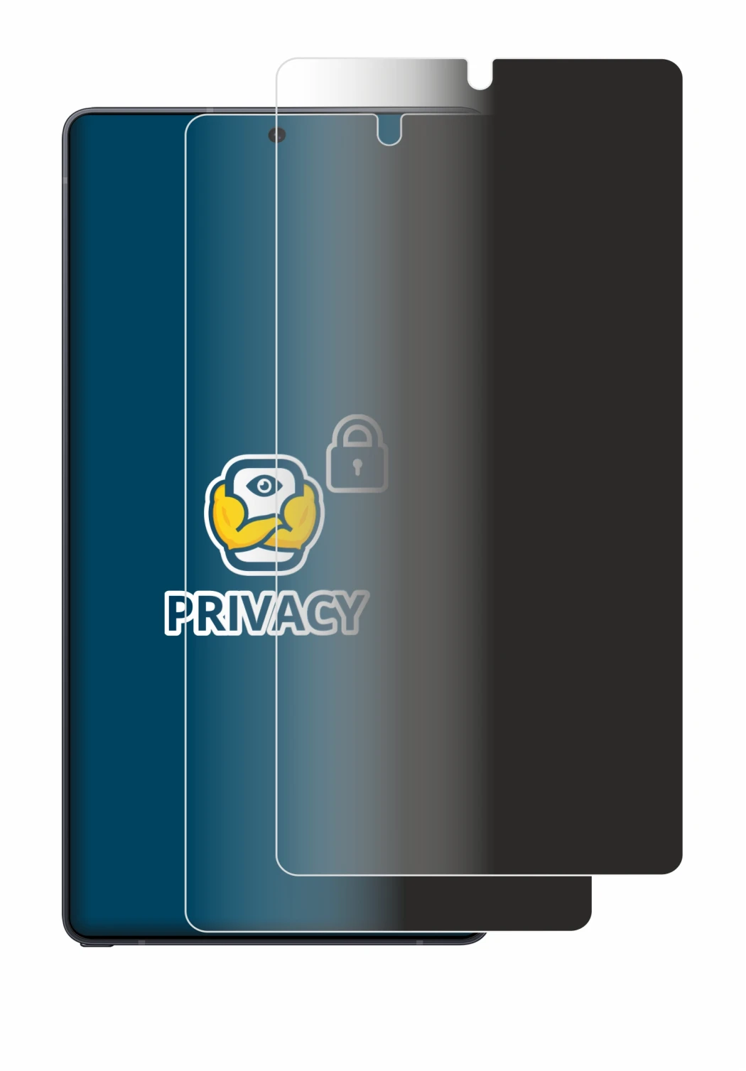 Imagen del dispositivo Samsung Galaxy S25 Ultra con una amplia variedad de protectores de pantalla.