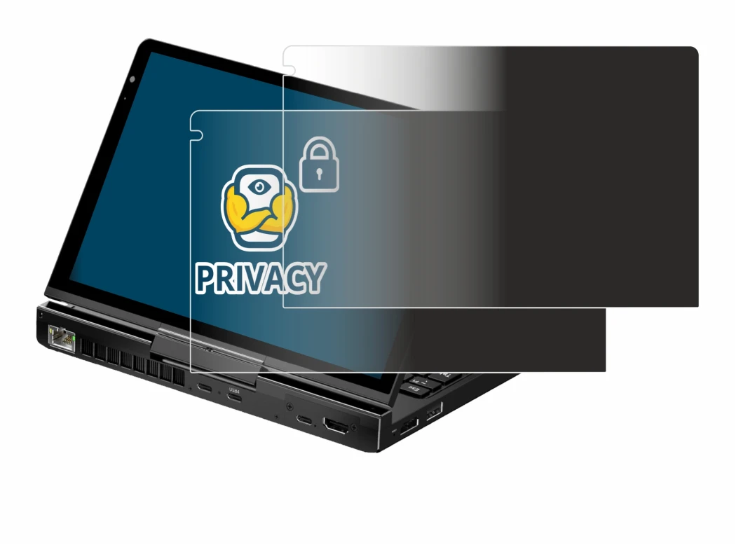 Imagen del dispositivo GPD Pocket 4 con una amplia variedad de protectores de pantalla.