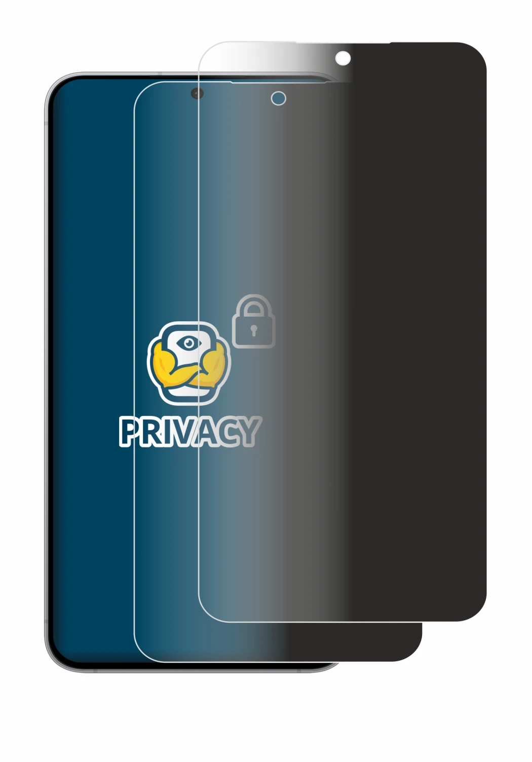 Imagen del dispositivo Samsung Galaxy S25 FE con una amplia variedad de protectores de pantalla.
