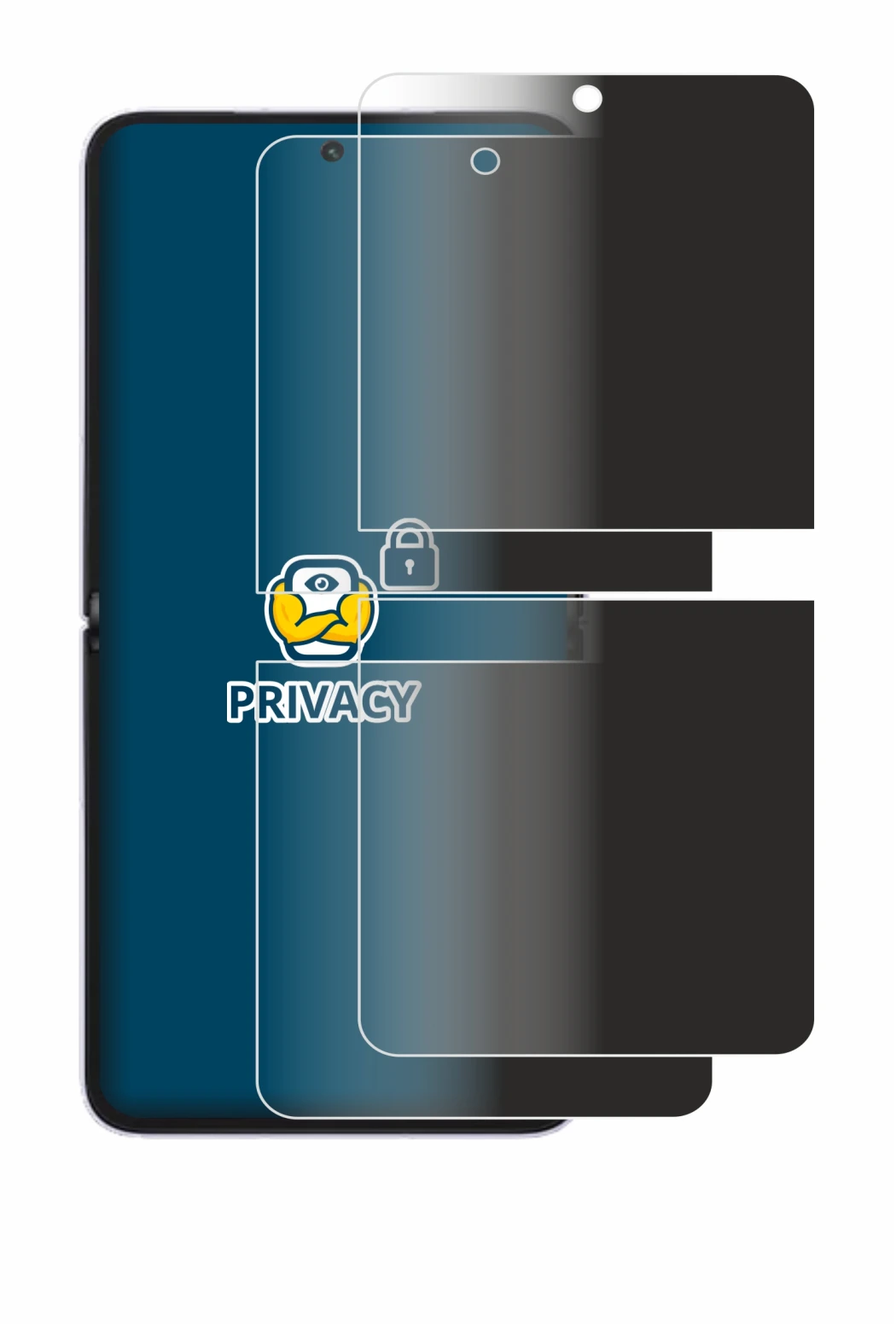 Imagen del dispositivo Honor Magic V Flip 2 con una amplia variedad de protectores de pantalla.