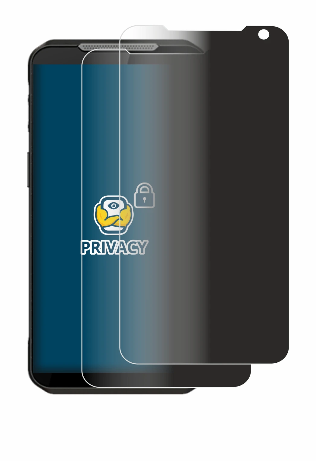 Imagen del dispositivo Point Mobile MF52 con una amplia variedad de protectores de pantalla.