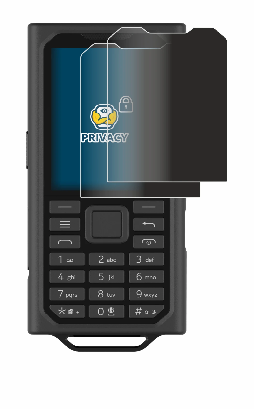 Imagen del dispositivo HMD Terra M con una amplia variedad de protectores de pantalla.