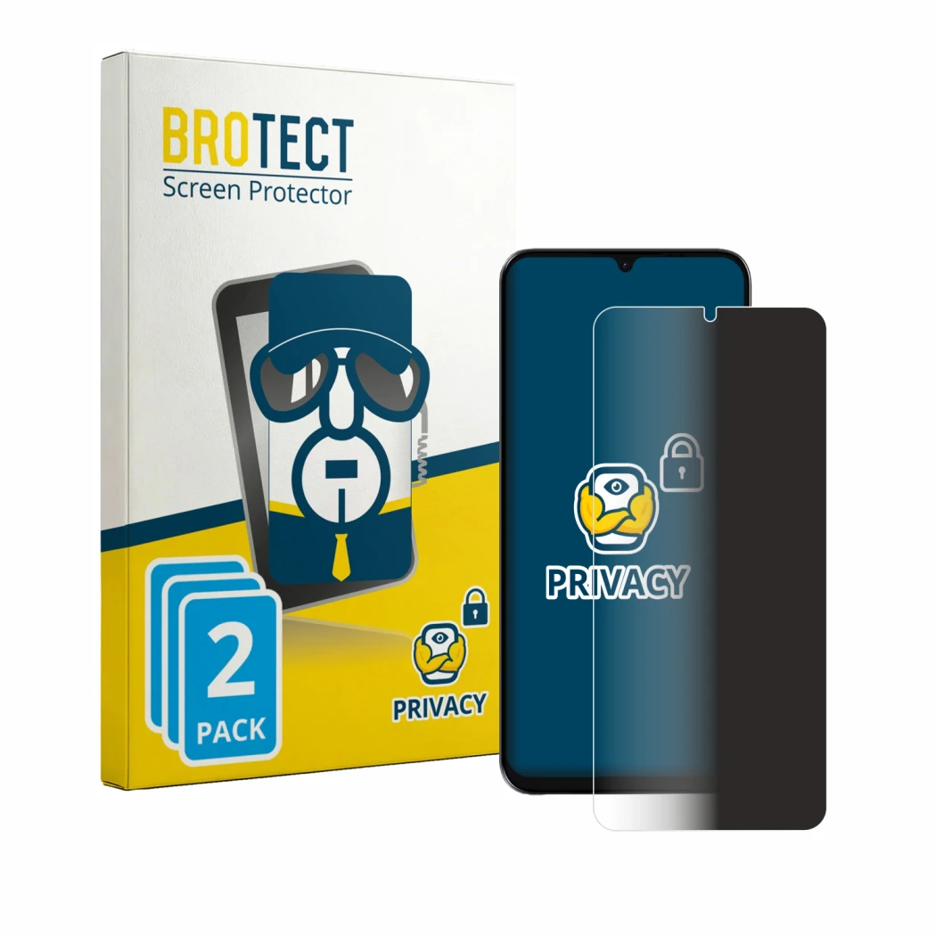 Parte frontal de un envase de producto con el logotipo de la marca BROTECT. Al lado se muestra el dispositivo Lava Bold N2 Lit