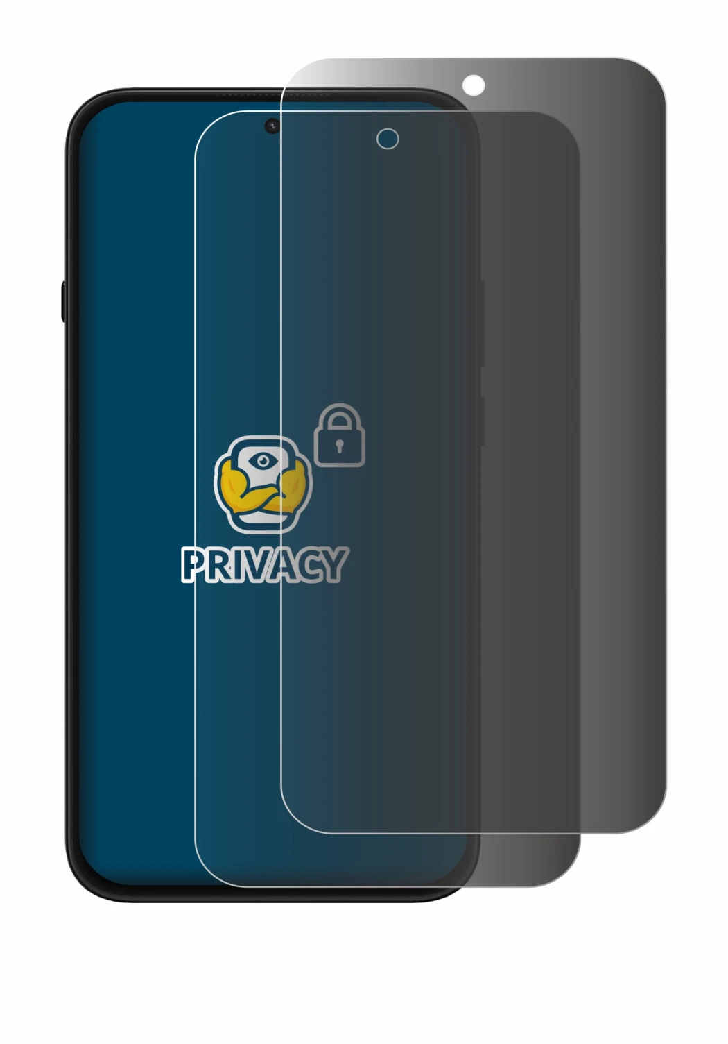 Imagen del dispositivo Nothing Phone (4b) con una amplia variedad de protectores de pantalla.