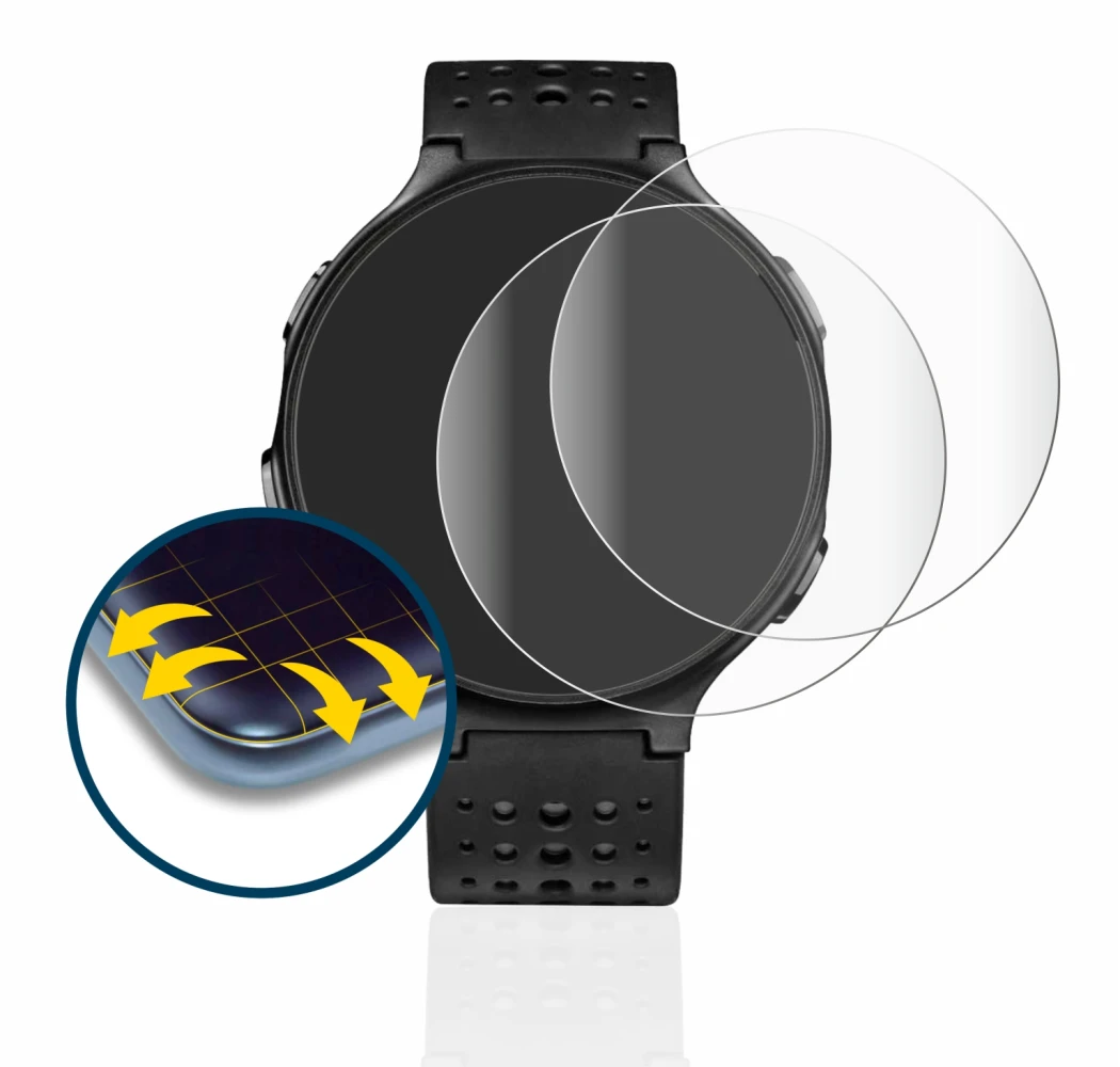 Imagen del dispositivo Garmin Forerunner 235 con una amplia variedad de protectores de pantalla.