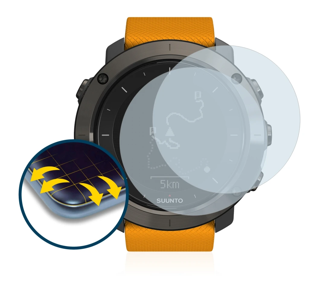 Imagen del dispositivo Suunto Traverse con una amplia variedad de protectores de pantalla.