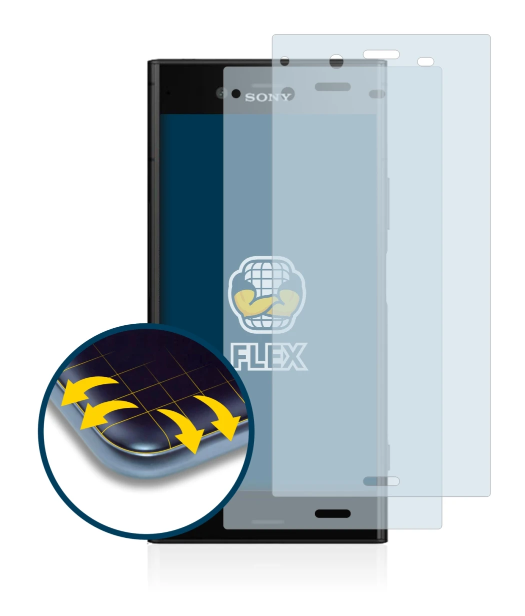 Imagen del dispositivo Sony Xperia XZ1 con una amplia variedad de protectores de pantalla.