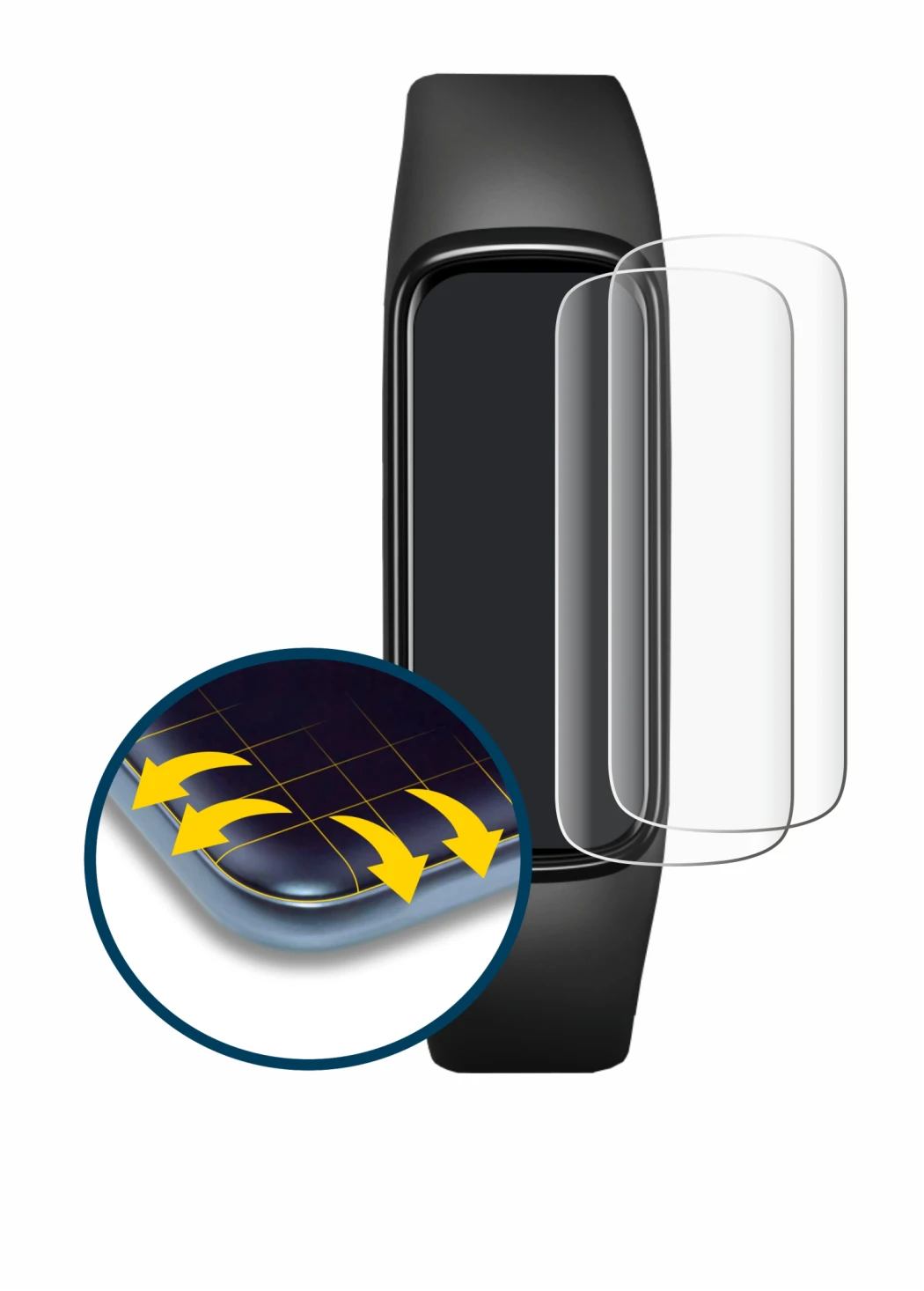 Imagen del dispositivo Samsung Galaxy Fit e con una amplia variedad de protectores de pantalla.