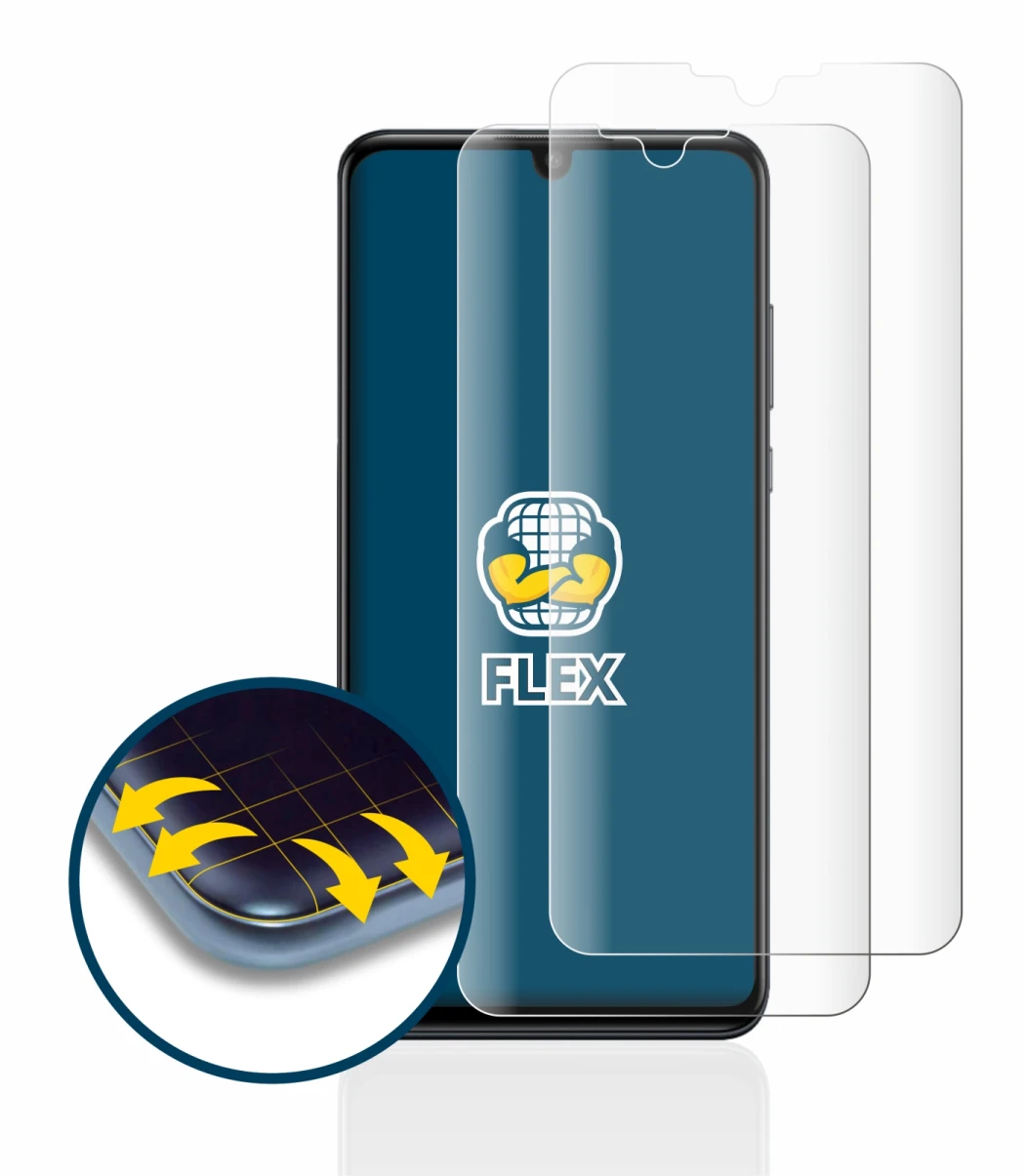 Imagen del dispositivo Huawei P30 lite con una amplia variedad de protectores de pantalla.