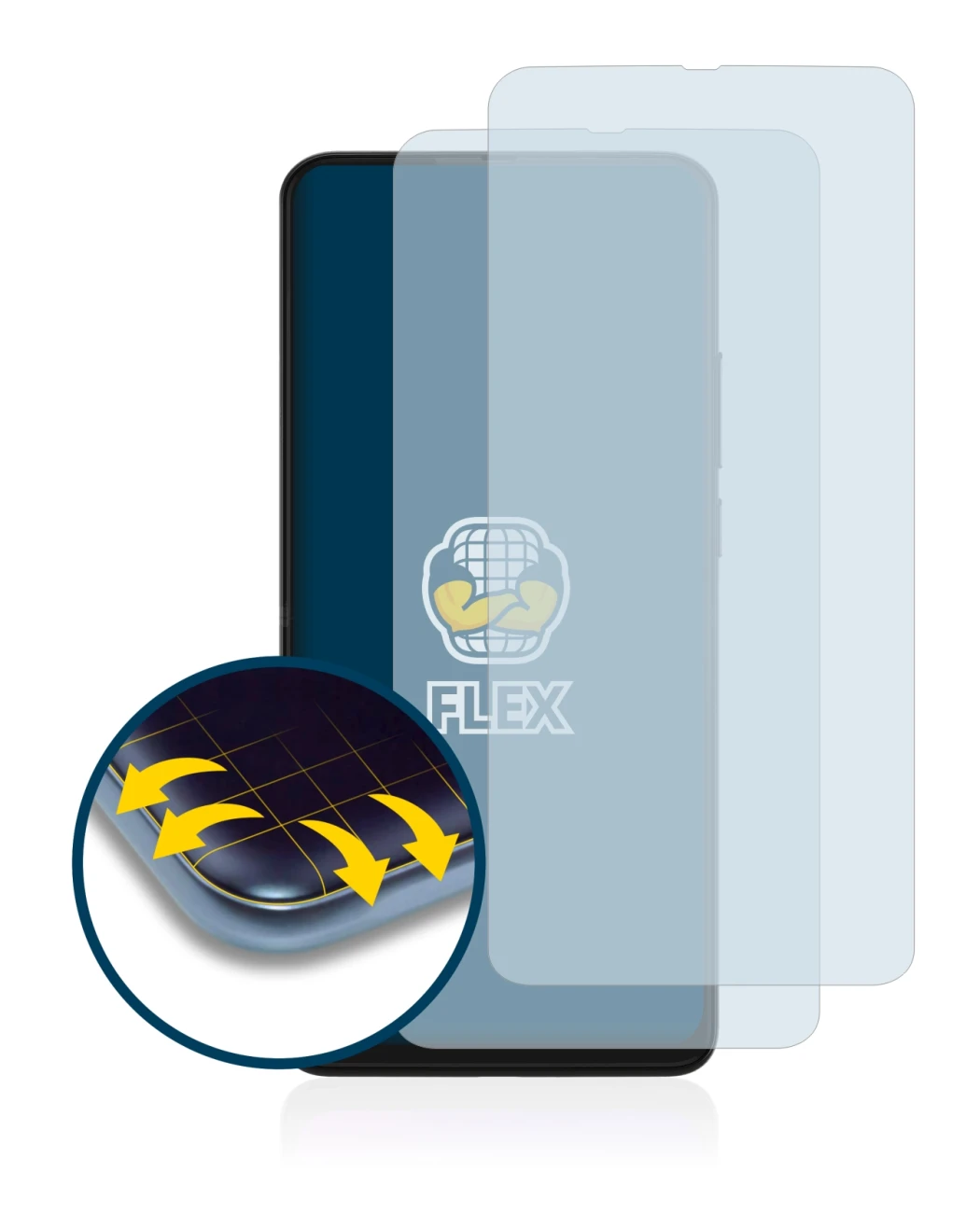Imagen del dispositivo Motorola One Hyper con una amplia variedad de protectores de pantalla.