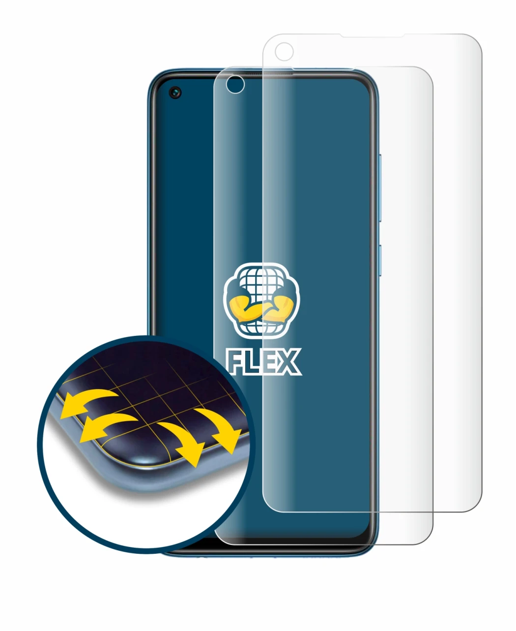 Imagen del dispositivo Xiaomi Redmi Note 9 con una amplia variedad de protectores de pantalla.