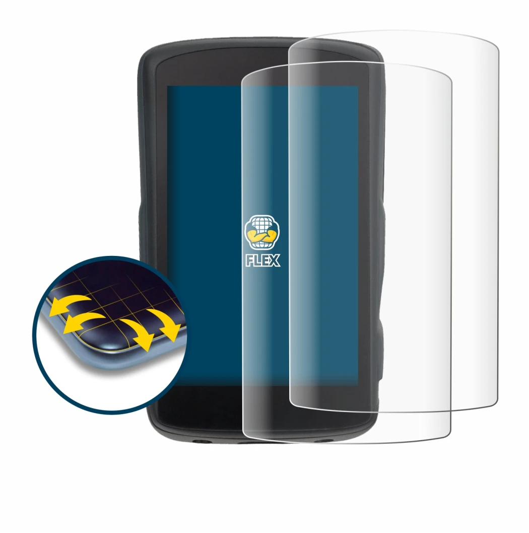 Imagen del dispositivo Hammerhead Karoo 2 con una amplia variedad de protectores de pantalla.