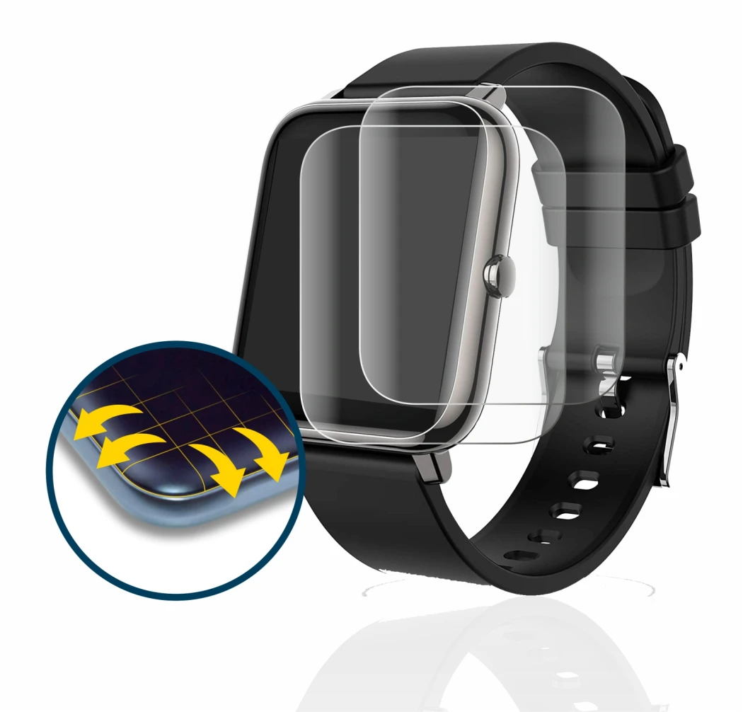 Imagen del dispositivo Popglory P22 con una amplia variedad de protectores de pantalla.