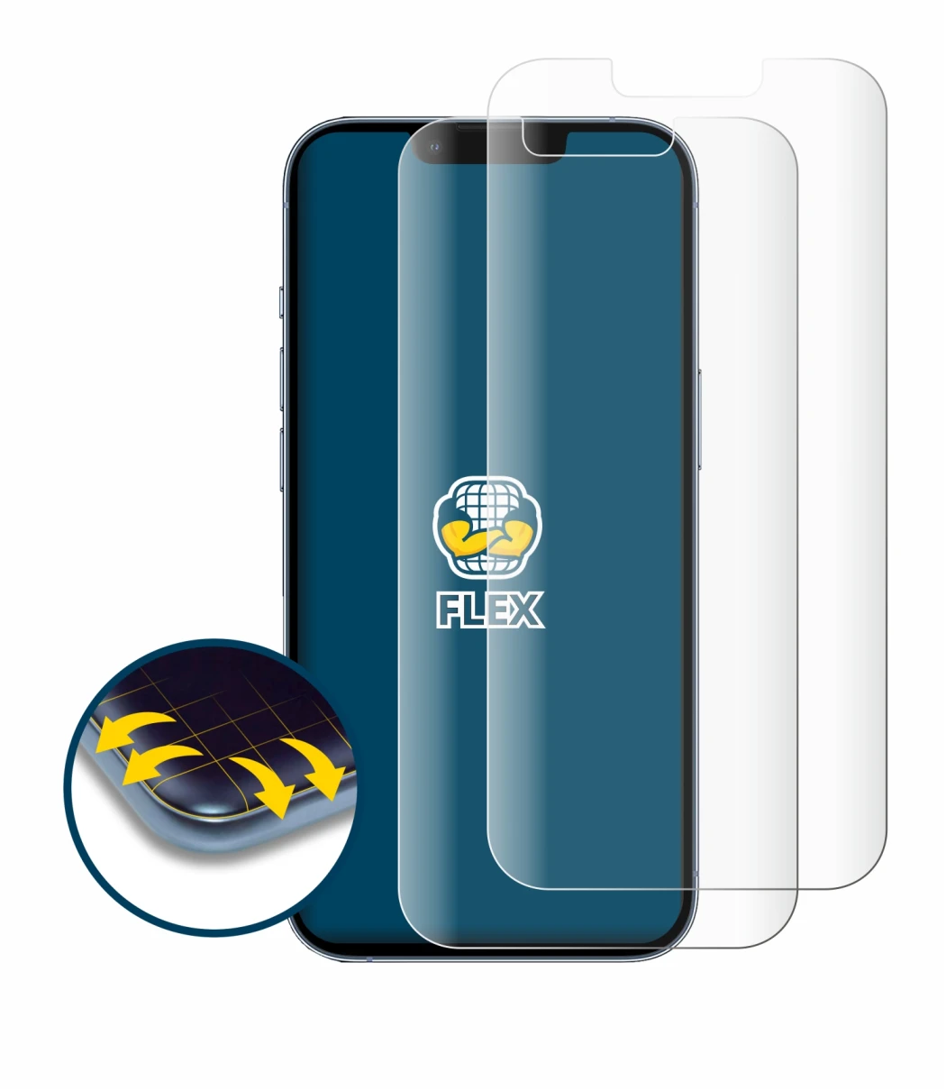 Imagen del dispositivo Apple iPhone 13 Pro con una amplia variedad de protectores de pantalla.