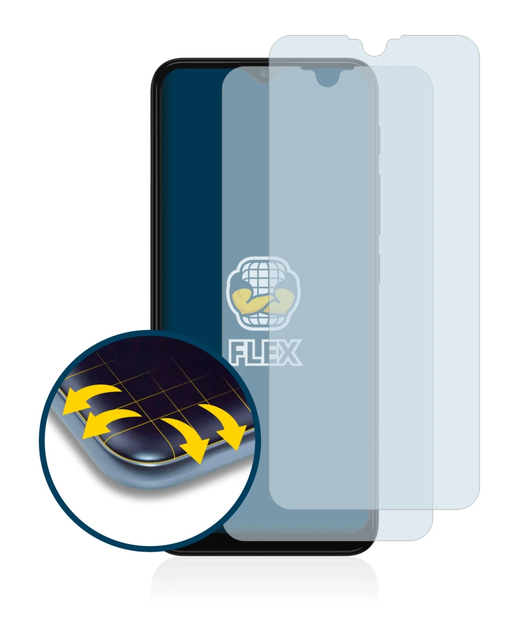 Imagen del dispositivo Motorola Moto G30 con una amplia variedad de protectores de pantalla.