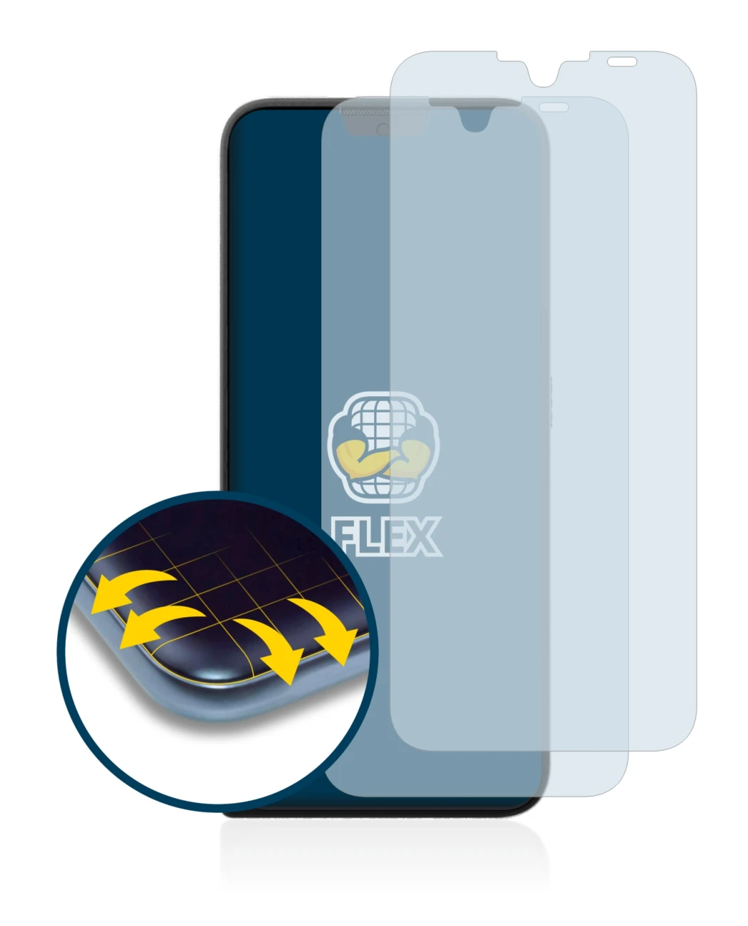 Imagen del dispositivo Motorola Defy 2021 con una amplia variedad de protectores de pantalla.