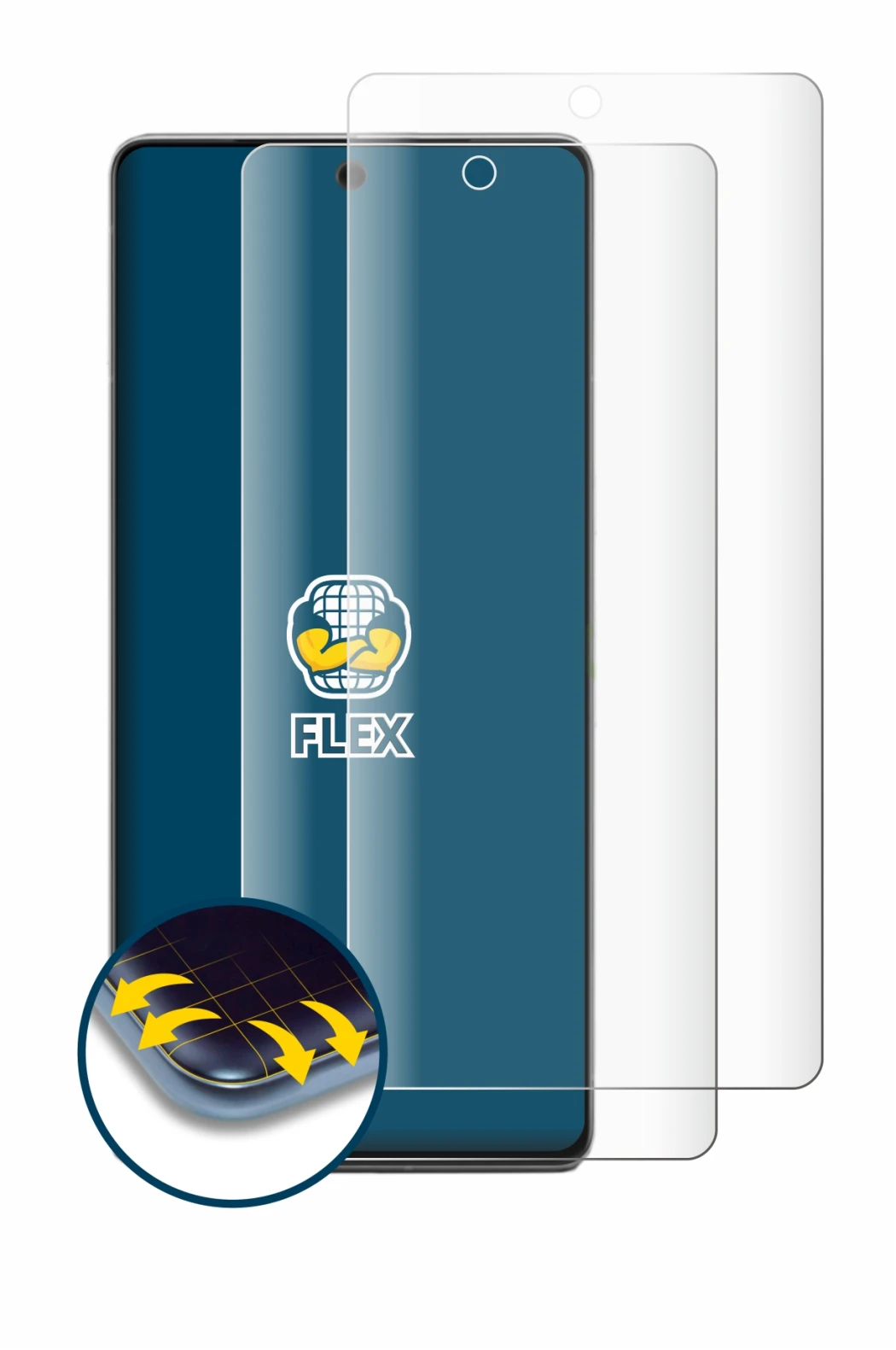 Imagen del dispositivo Google Pixel 7 Pro con una amplia variedad de protectores de pantalla.