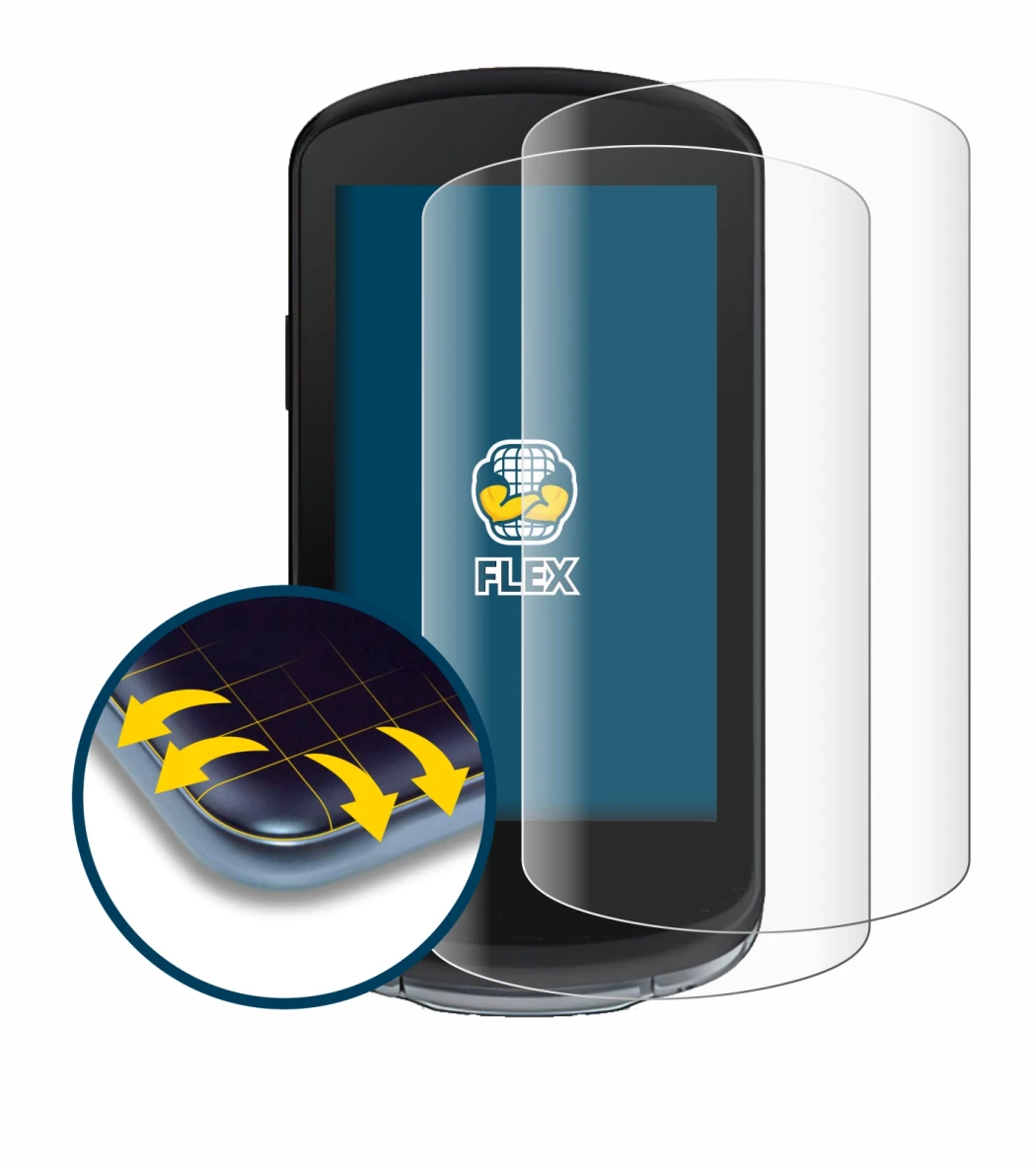 Imagen del dispositivo Garmin Edge 1040 con una amplia variedad de protectores de pantalla.