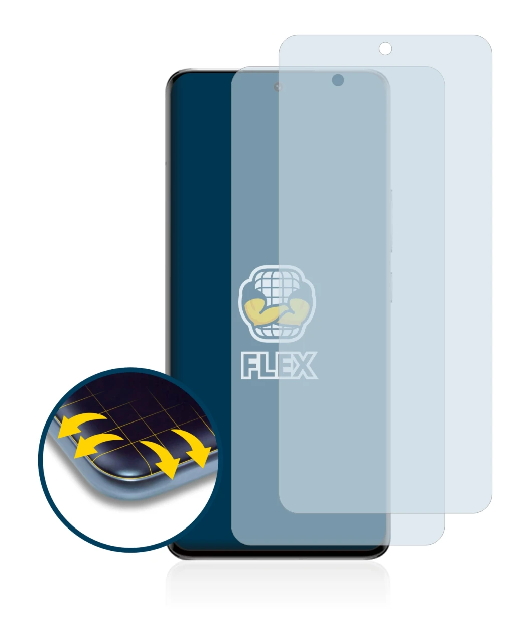 Imagen del dispositivo Xiaomi 13 Pro con una amplia variedad de protectores de pantalla.