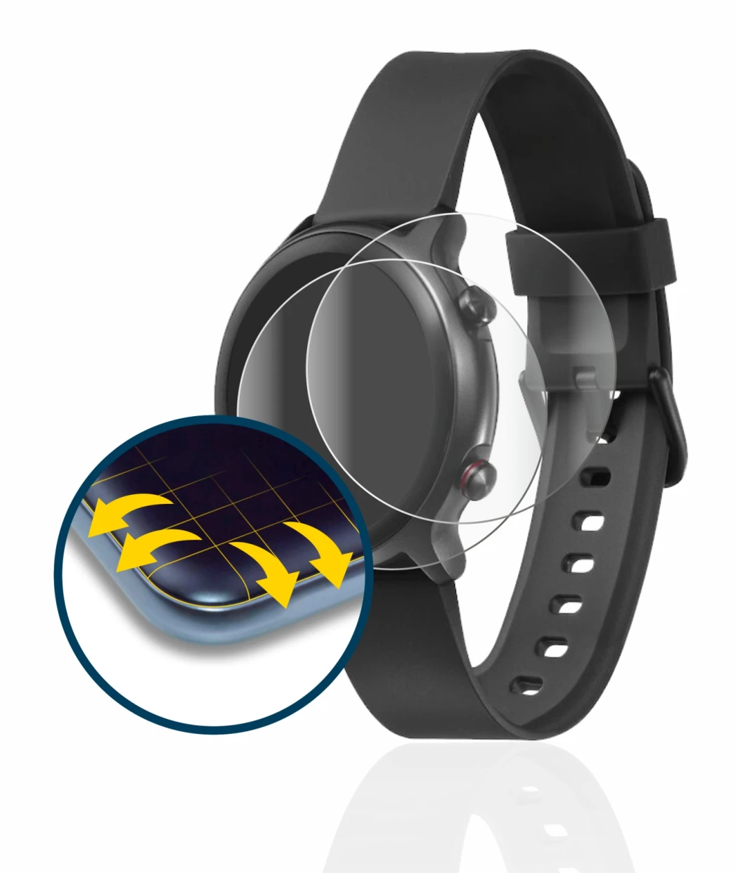 Imagen del dispositivo Doro Watch con una amplia variedad de protectores de pantalla.