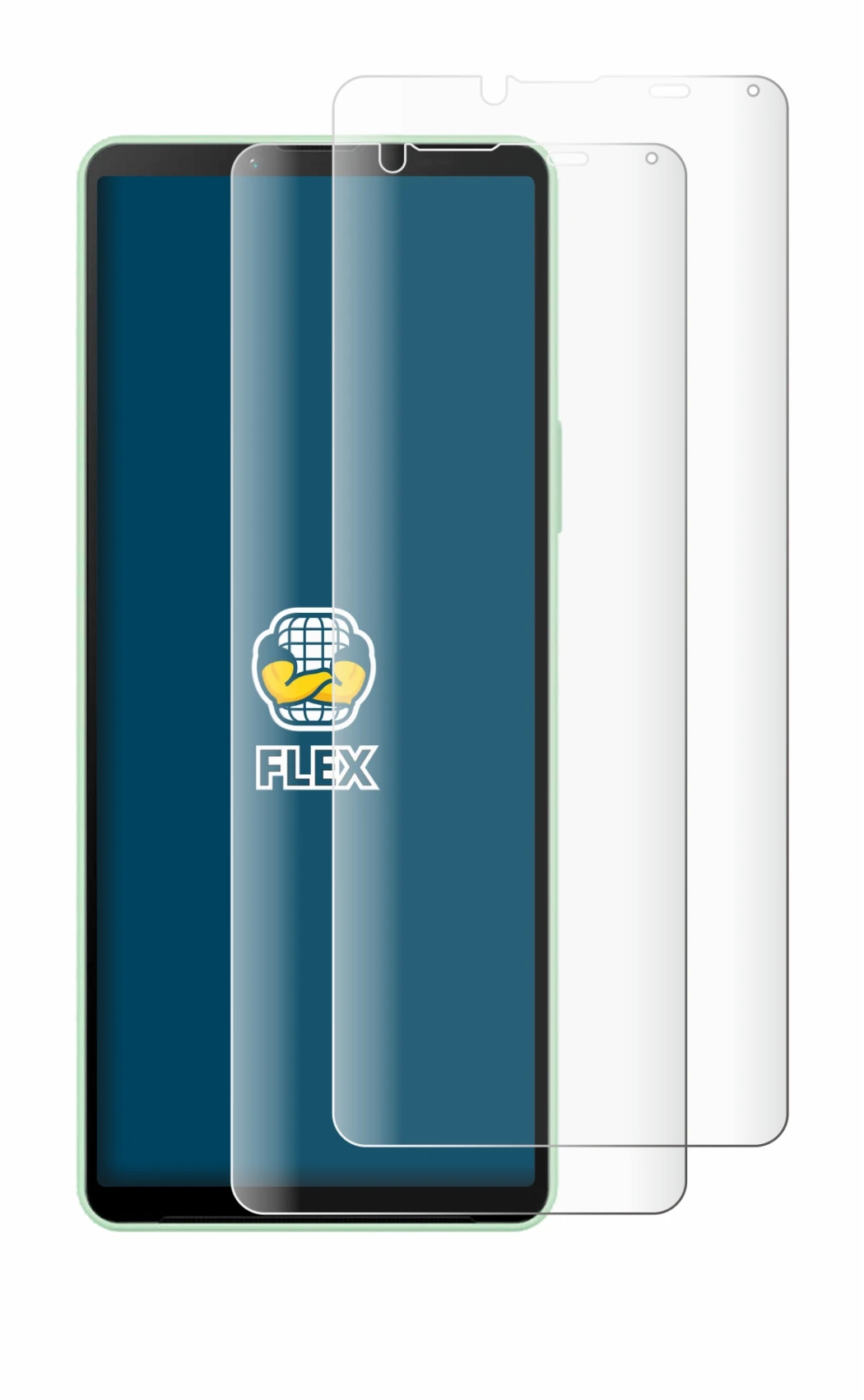 Imagen del dispositivo Sony Xperia 10 V con una amplia variedad de protectores de pantalla.