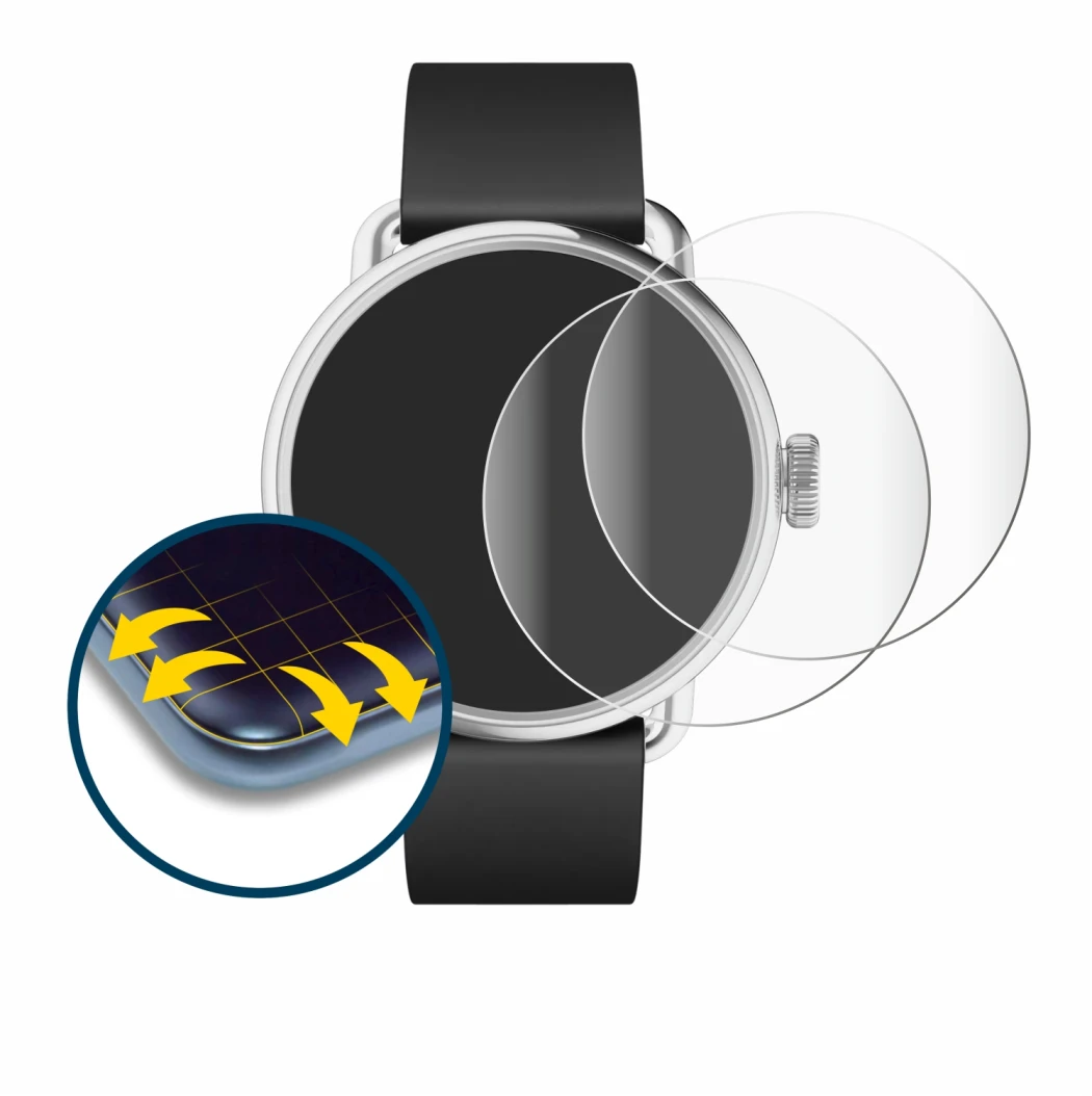 Imagen del dispositivo Withings ScanWatch 2 (38 mm) con una amplia variedad de protectores de pantalla.