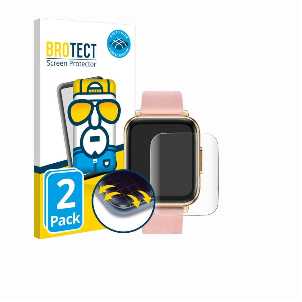 Parte frontal de un envase de producto con el logotipo de la marca BROTECT. Al lado se muestra el dispositivo FMK IP68 1.7