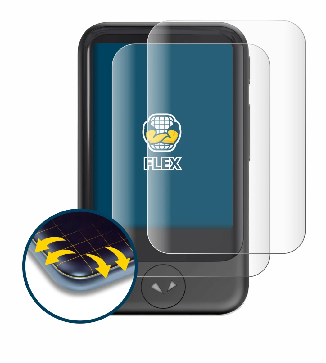 Imagen del dispositivo Pocketalk S con una amplia variedad de protectores de pantalla.