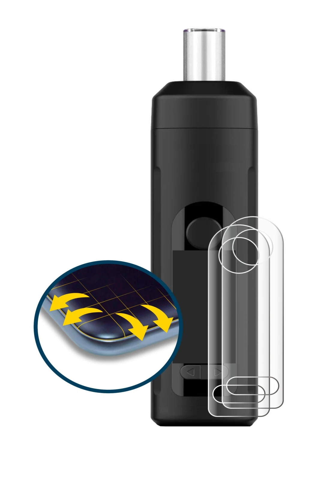 Imagen del dispositivo Norddampf Relict con una amplia variedad de protectores de pantalla.