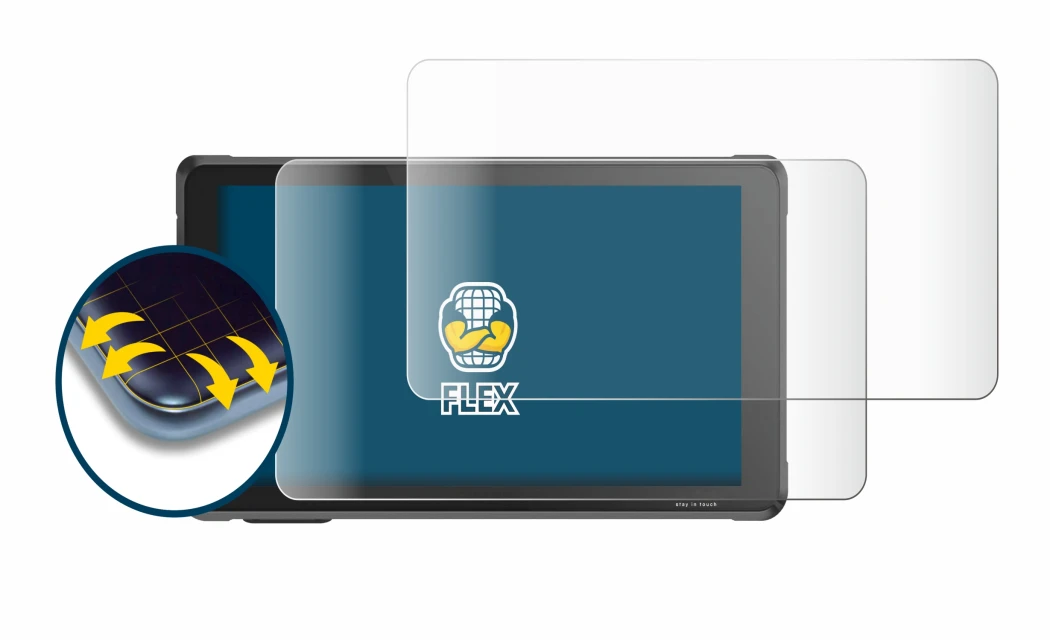 Imagen del dispositivo Interphone RideSync Sync55 con una amplia variedad de protectores de pantalla.