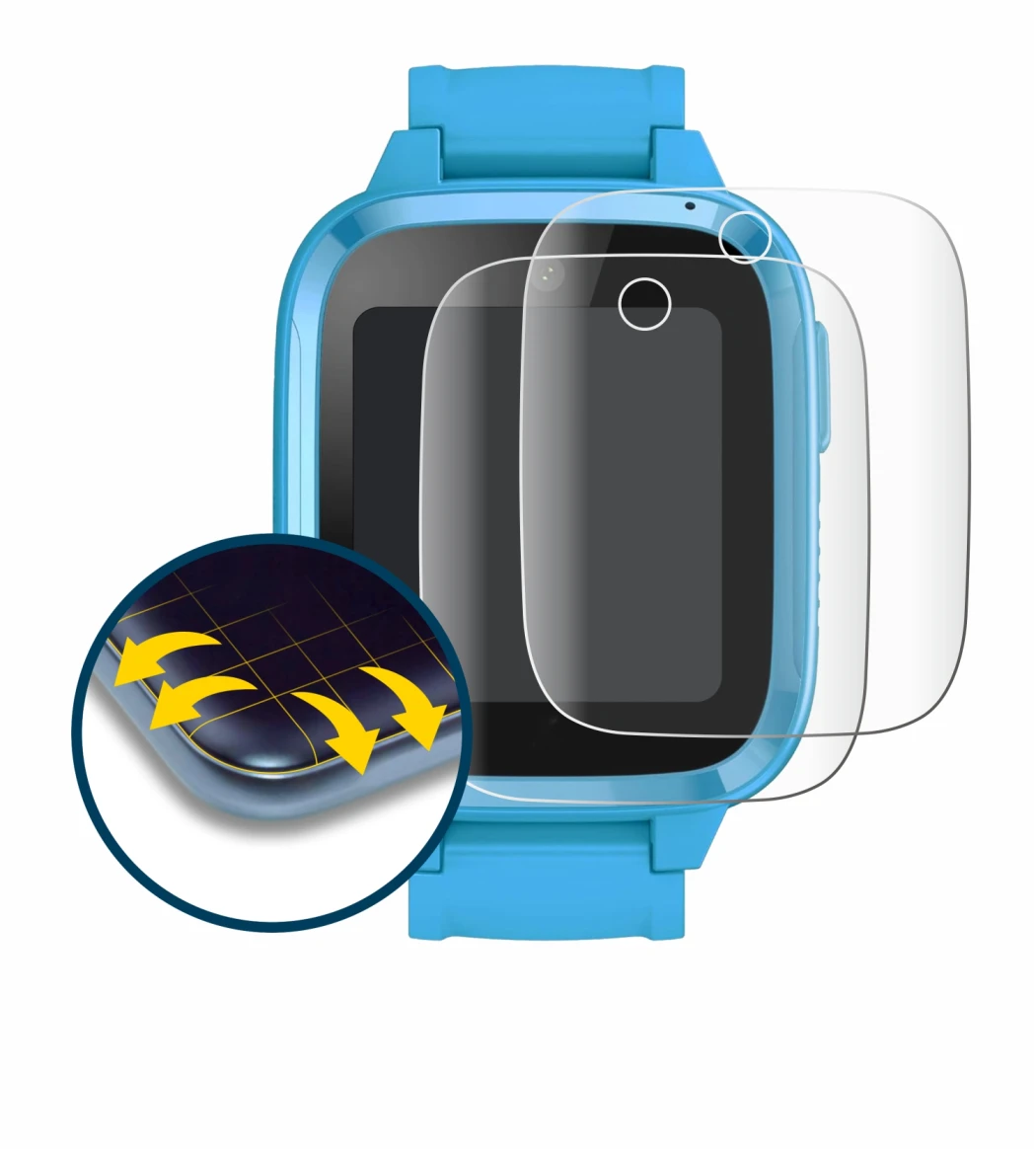 Imagen del dispositivo Xplora Kidzi Watch con una amplia variedad de protectores de pantalla.