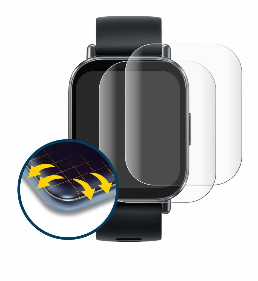 Imagen del dispositivo Xiaomi Redmi Watch 5 Active con una amplia variedad de protectores de pantalla.