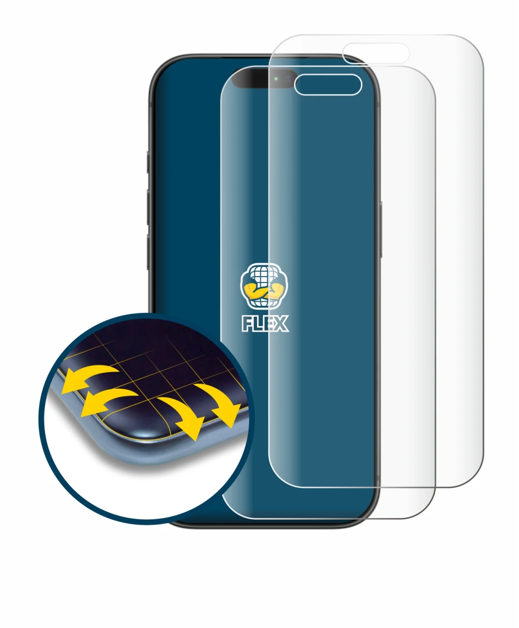 Imagen del dispositivo Apple iPhone 17 Pro con una amplia variedad de protectores de pantalla.