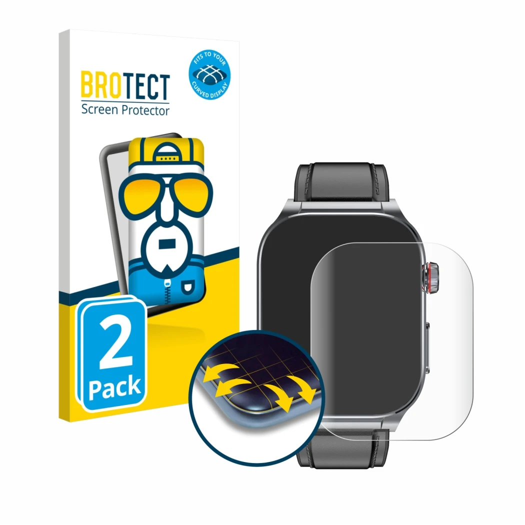 Parte frontal de un envase de producto con el logotipo de la marca BROTECT. Al lado se muestra el dispositivo Kardena Care Pro