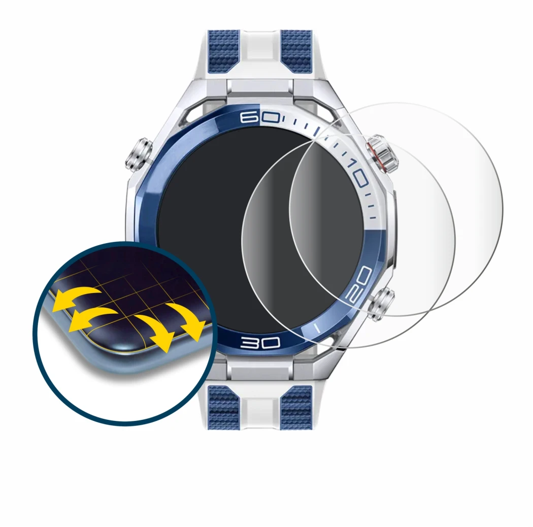 Imagen del dispositivo Huawei Watch Ultimate 2 Blue con una amplia variedad de protectores de pantalla.