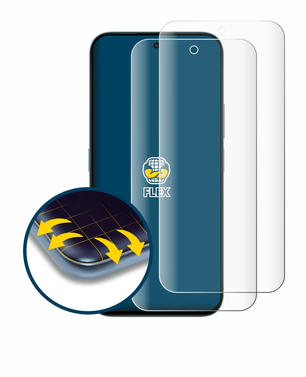 Imagen del dispositivo Honor X6c con una amplia variedad de protectores de pantalla.