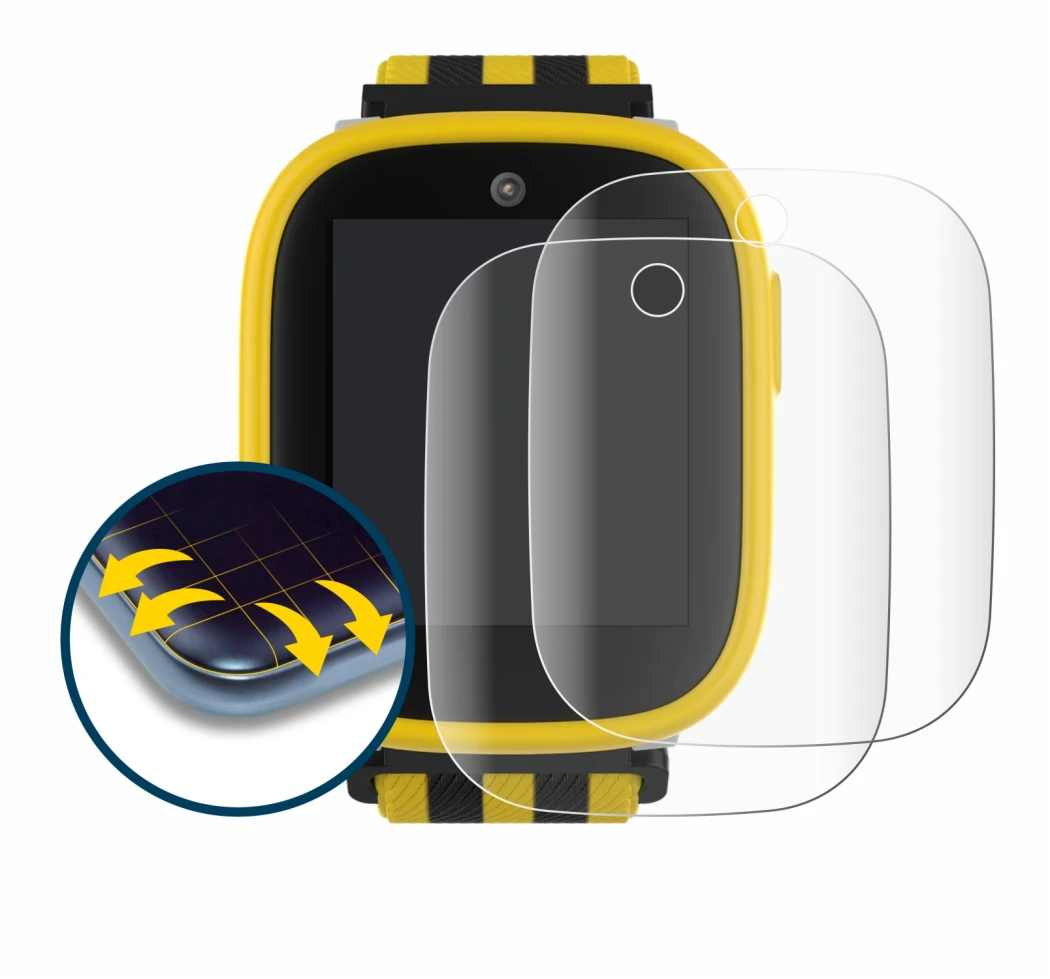 Imagen del dispositivo Xplora X6 Play BVB-Edition con una amplia variedad de protectores de pantalla.