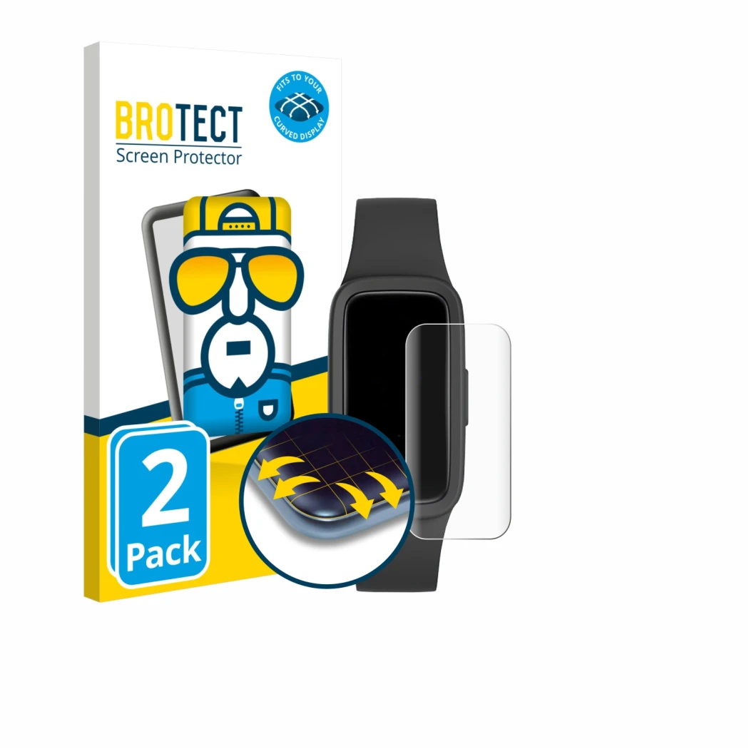 Parte frontal de un envase de producto con el logotipo de la marca BROTECT. Al lado se muestra el dispositivo Biggerfive Vigor